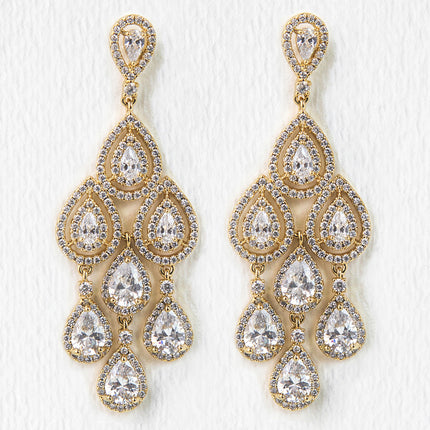 Margaux Teardrop Chandelier Earrings