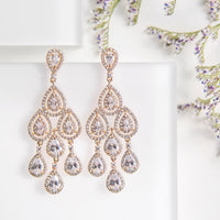 Margaux Teardrop Chandelier Earrings