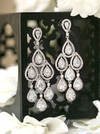 Margaux Teardrop Chandelier Earrings - Amy O. Bridal