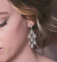 Margaux Teardrop Chandelier Earrings - Amy O. Bridal