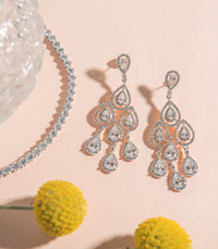 Margaux Teardrop Chandelier Earrings - Amy O. Bridal