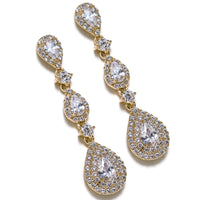 Margaux Linear Teardrop Earrings