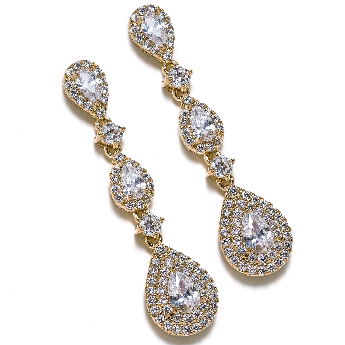 Margaux Linear Teardrop Earrings