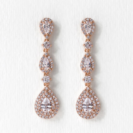 Margaux Linear Teardrop Earrings