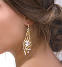 Deco Chandelier Earrings - Amy O. Bridal