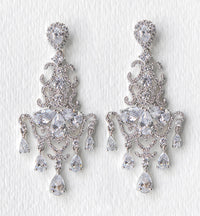 Regal Cascading Chandelier Earrings - Amy O. Bridal