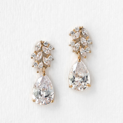 Marquise Flora Teardrop Earrings