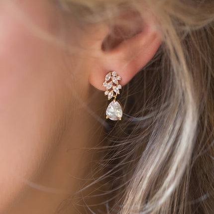 Marquise Flora Teardrop Earrings
