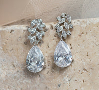 Marquise Flora Teardrop Earrings - Amy O. Bridal