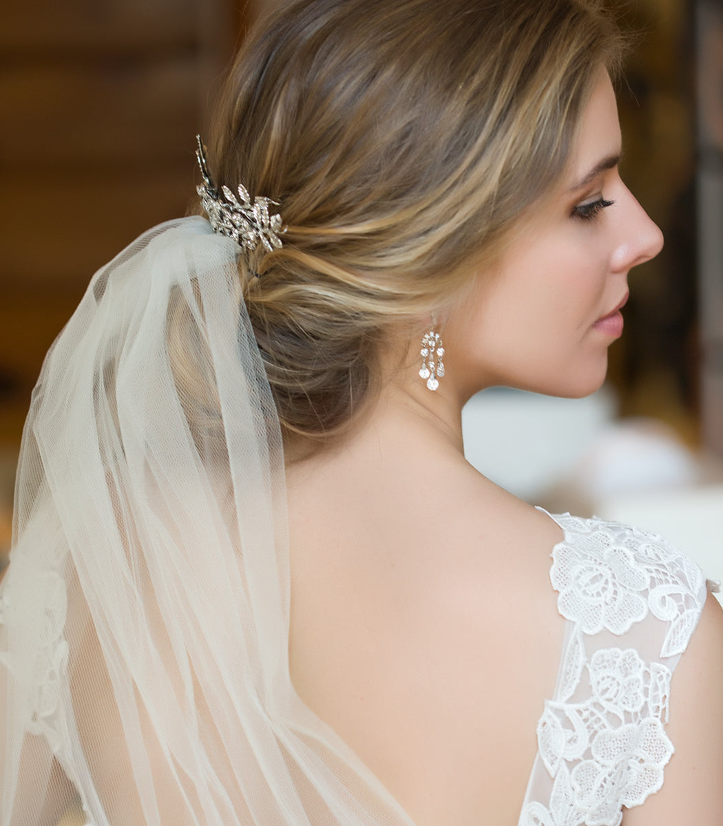 Deco Dainty Drop Earrings - Amy O. Bridal