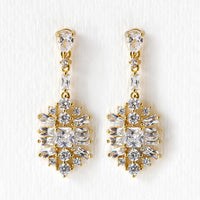Deco Motif Drop Earrings