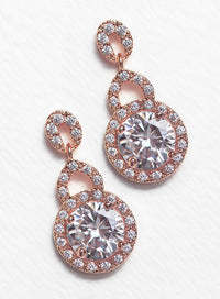 Sophia Crystal Drop Earrings - Amy O. Bridal