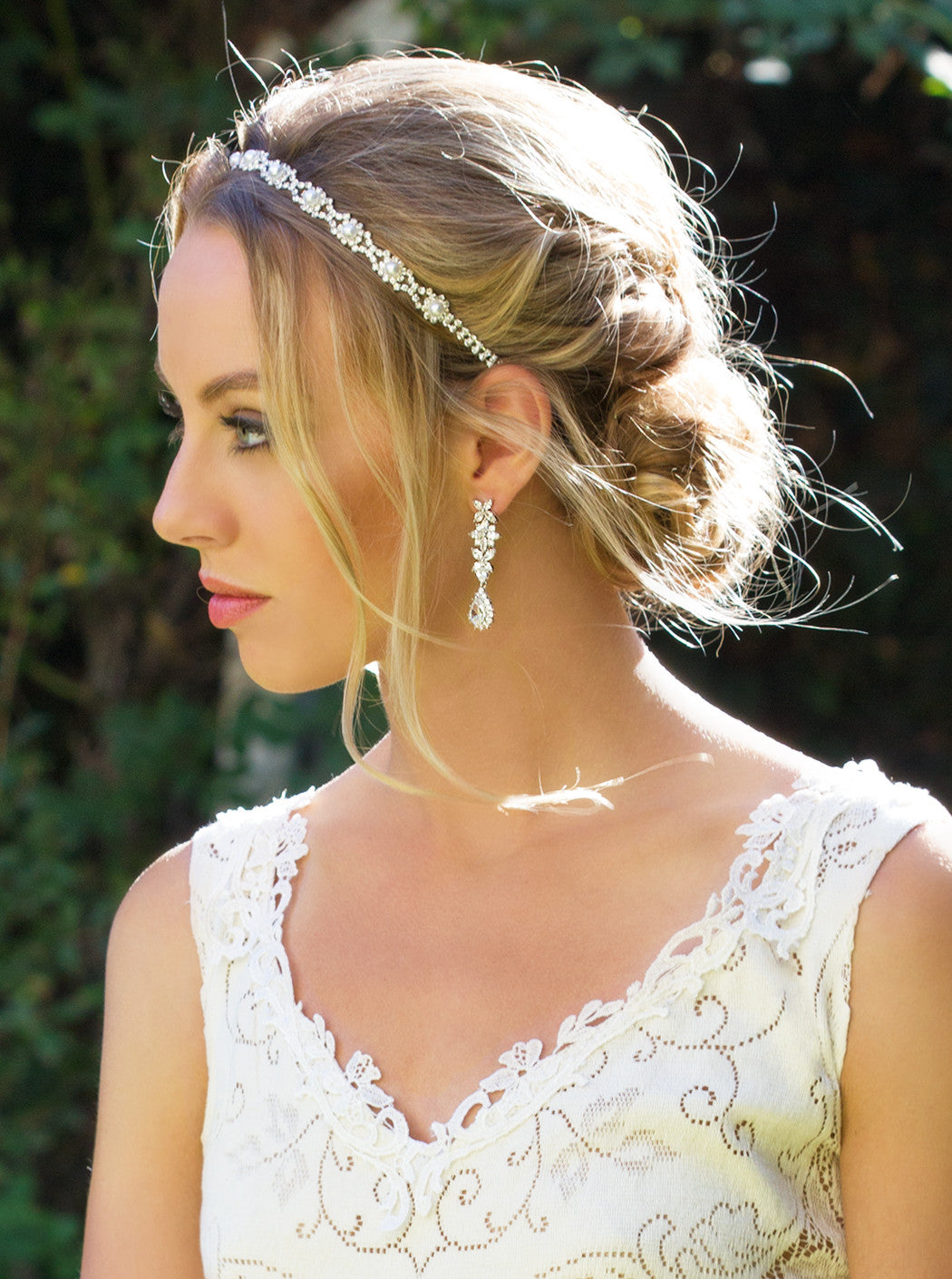 Fleur Teardrop Earrings - Amy O. Bridal