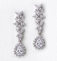 Fleur Teardrop Earrings - Amy O. Bridal