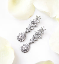 Fleur Teardrop Earrings - Amy O. Bridal