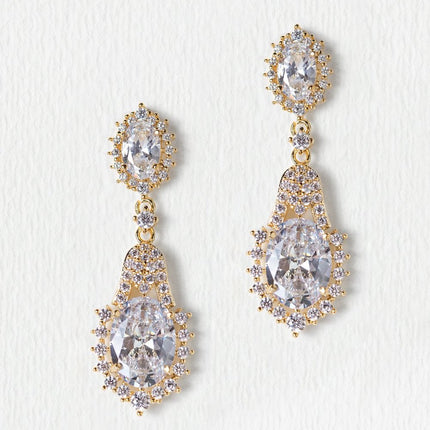 Cleo Crystal Drop Earrings