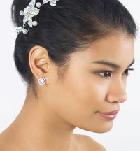 Sabrina Crystal Earrings - Amy O. Bridal