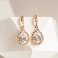 Bridesmaid Teardrop Dangle Earrings