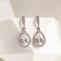 Bridesmaid Teardrop Dangle Earrings