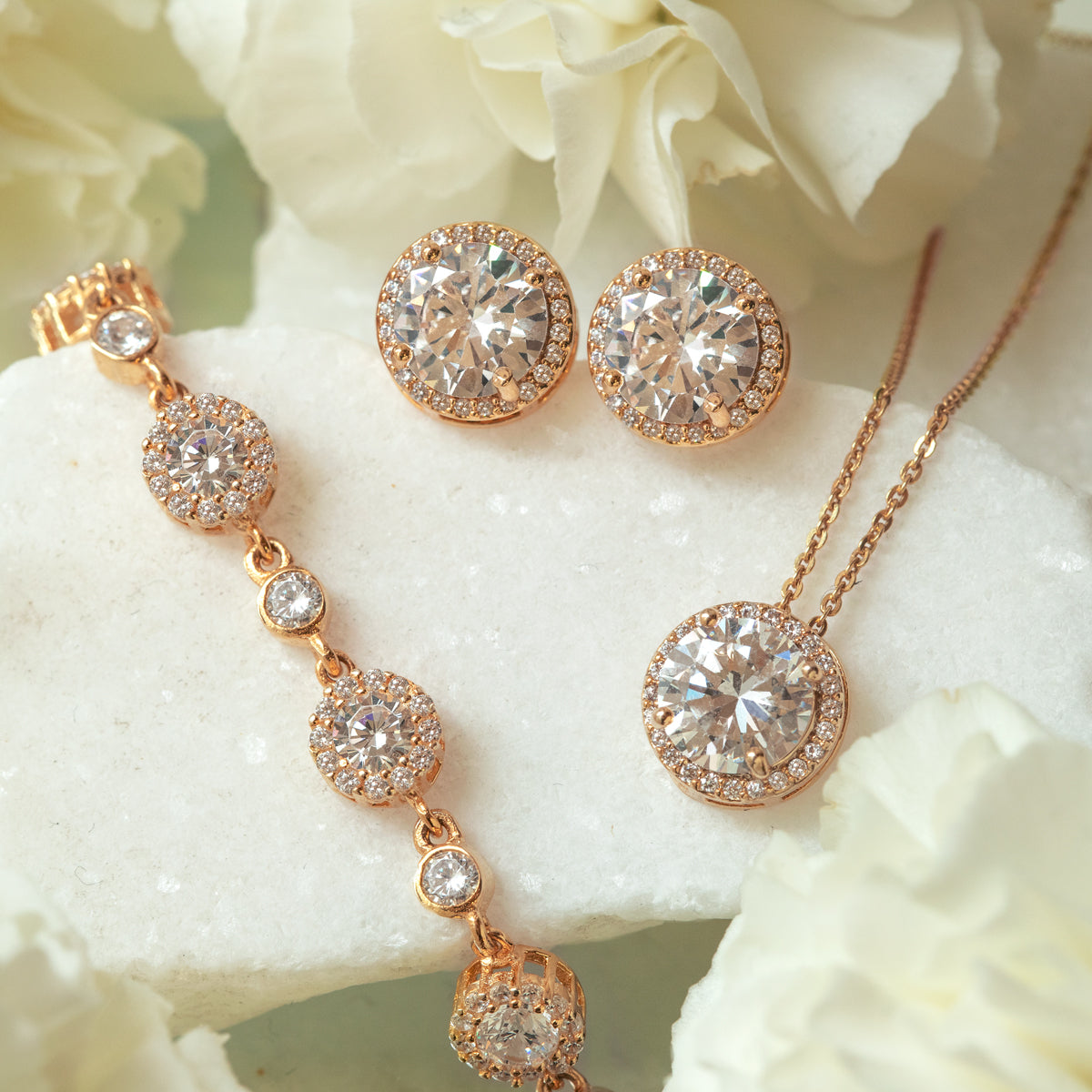 Sophia Round Jewelry Set