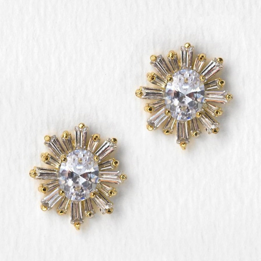 Deco Stud Earrings - Amy O. Bridal