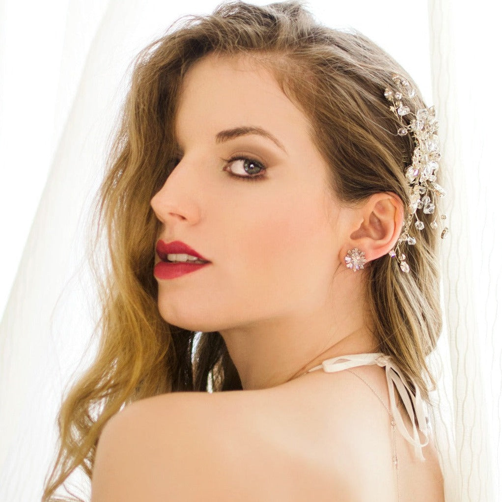 Deco Stud Earrings - Amy O. Bridal