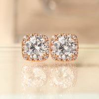 Beau Cushion Stud Earrings