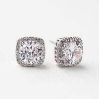 Beau Cushion Stud Earrings