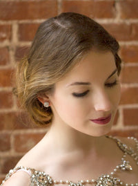 Beau Cushion Stud Earrings - Amy O. Bridal