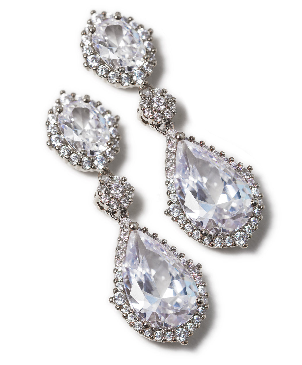 Cleo Pear Drop Earrings - Amy O. Bridal