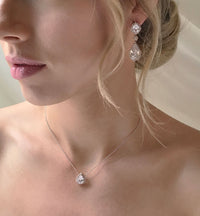 Cleo Pear Drop Earrings - Amy O. Bridal