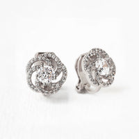 Flora Clip On Stud Earrings