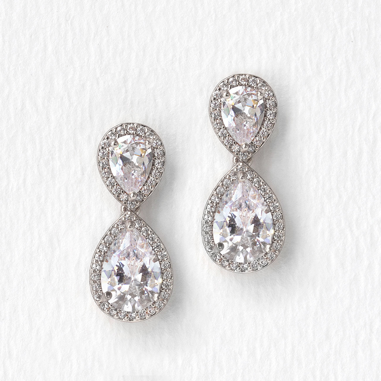 Drop earrings for bride sales