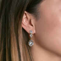 Astrid Swarovski Drop Earrings - Amy O. Bridal