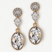 Astrid Swarovski Drop Earrings - Amy O. Bridal