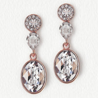 Astrid Swarovski Drop Earrings - Amy O. Bridal