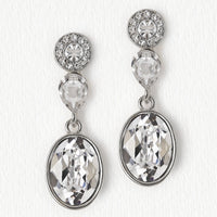 Astrid Swarovski Drop Earrings - Amy O. Bridal