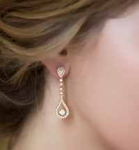 Bella Long Drop Earrings - Amy O. Bridal