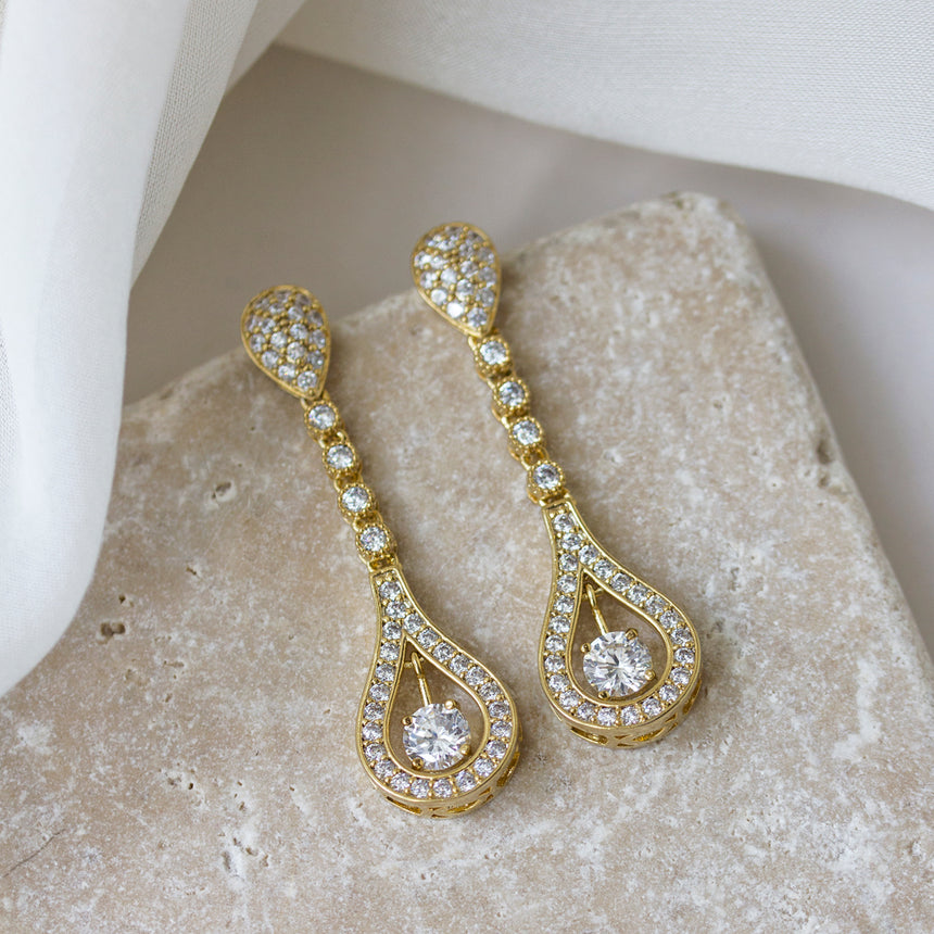 Bella Long Drop Earrings