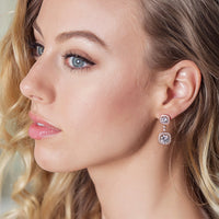 Beau Cushion Drop Earrings - Amy O. Bridal