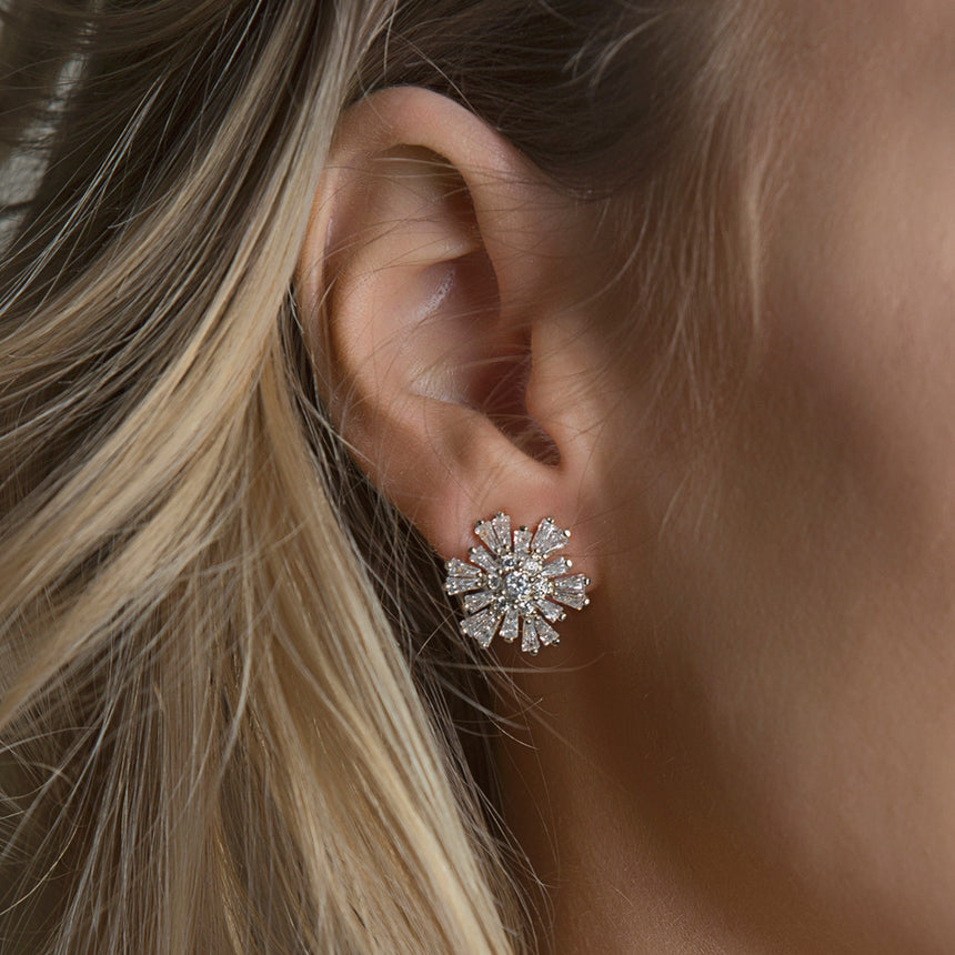 Star Crystal Stud Earrings