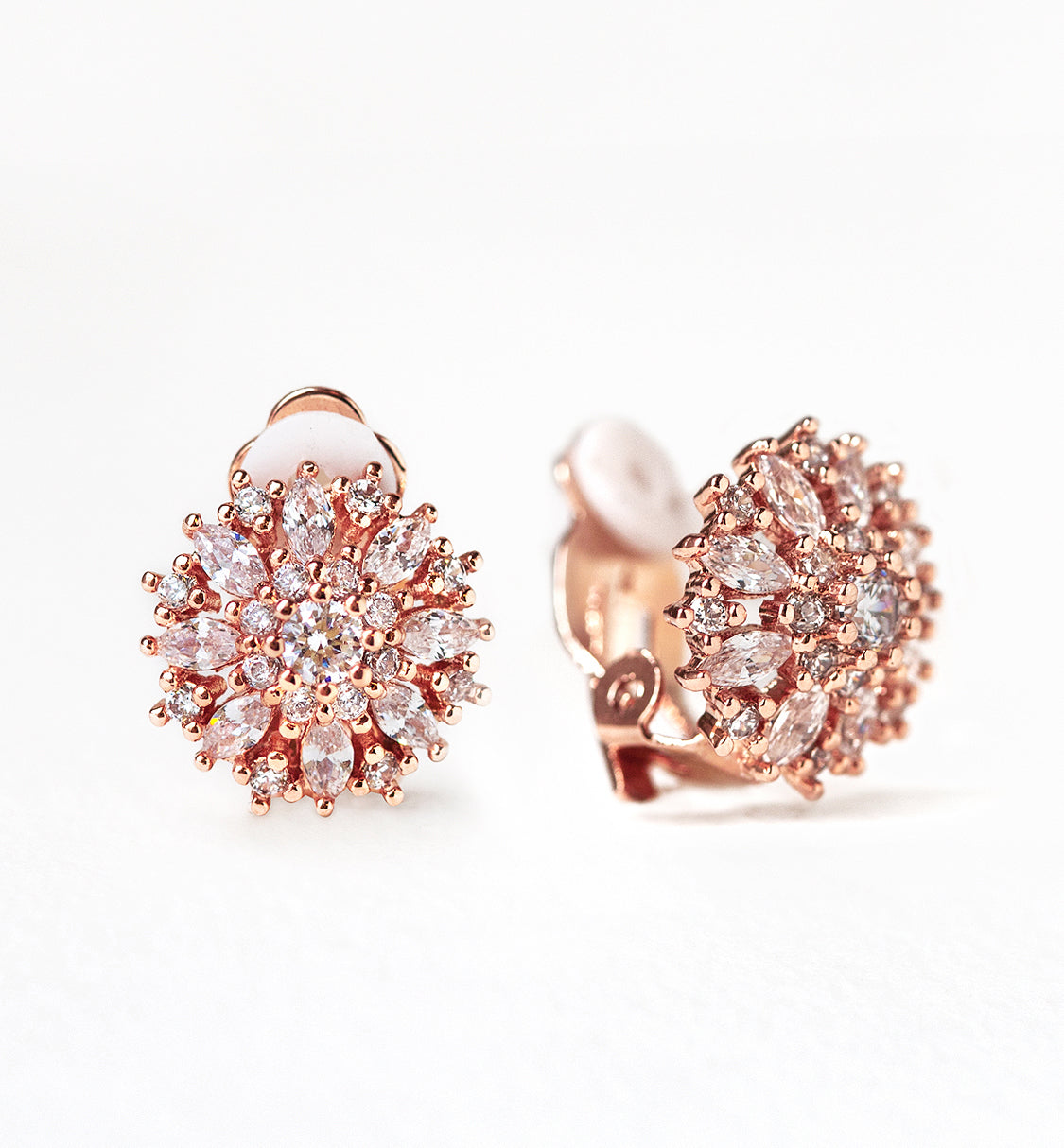 Ray Crystal Stud Earrings - Amy O. Bridal