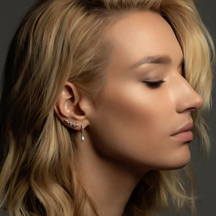 Marquise Ear Climber Earrings