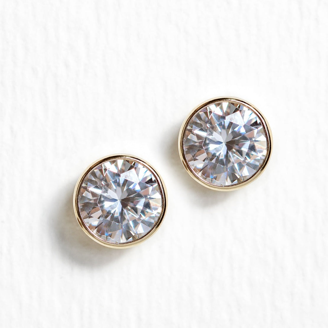 Dakota Solitaire Crystal Stud Earrings