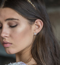 Ella Radiant Stud Earrings - Amy O. Bridal