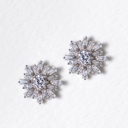 Deco Baguette Rays Studs