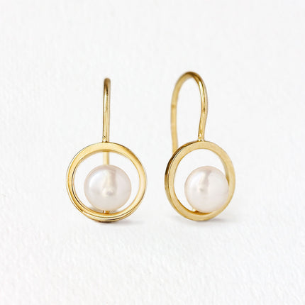 Tiny Pearl Drop Earrings