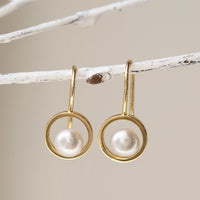 Tiny Pearl Drop Earrings