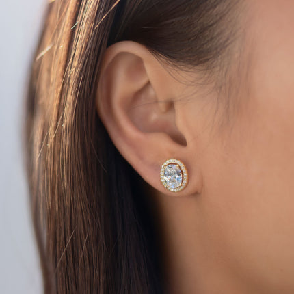 Ovali Stud Earrings