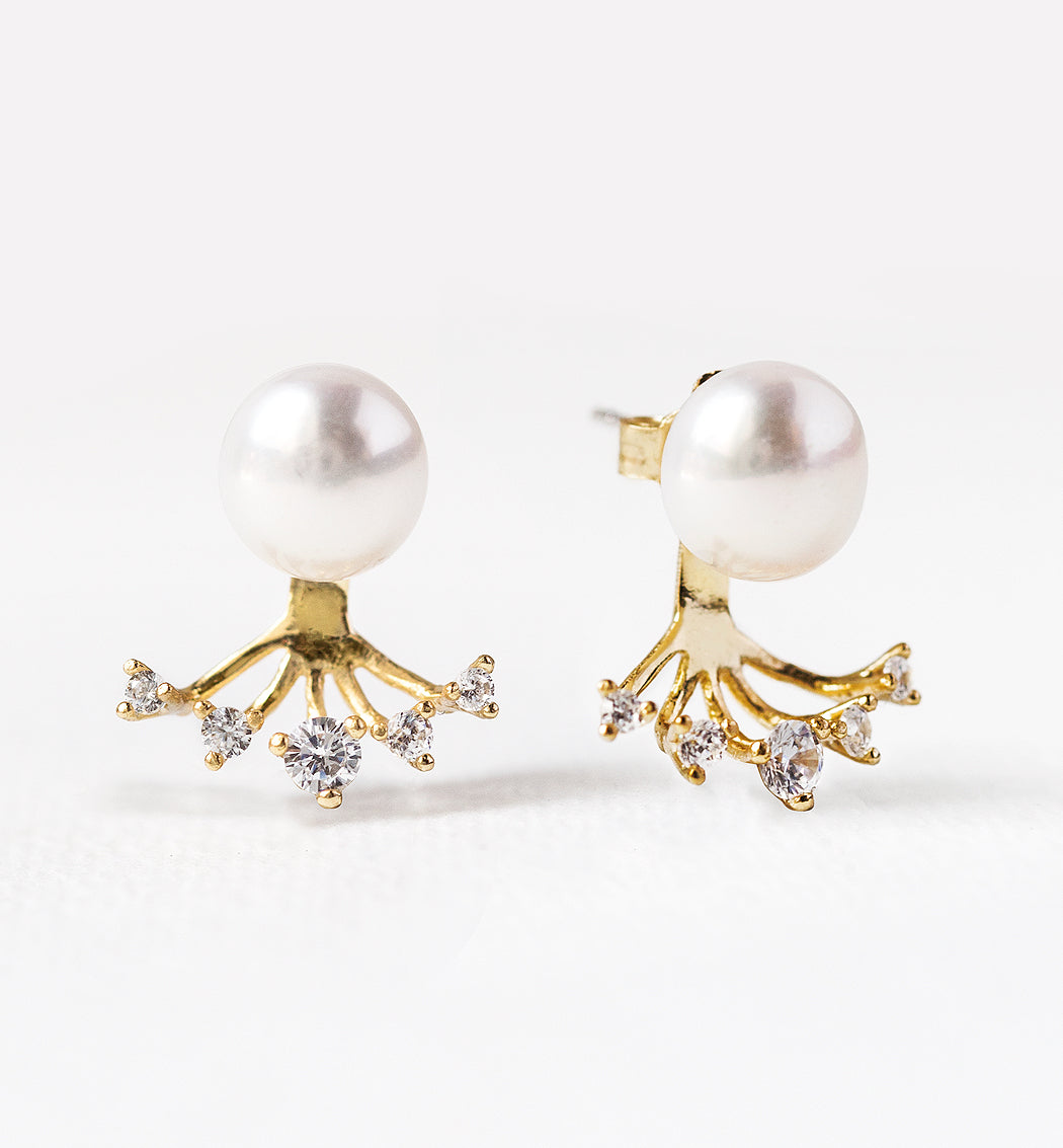 Victoria Twin Diamond Ear Jacket Earrings – Gracefulandco